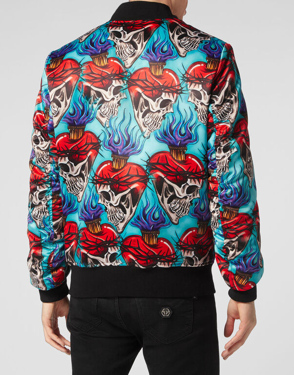Satin Bomber Love Tattoo