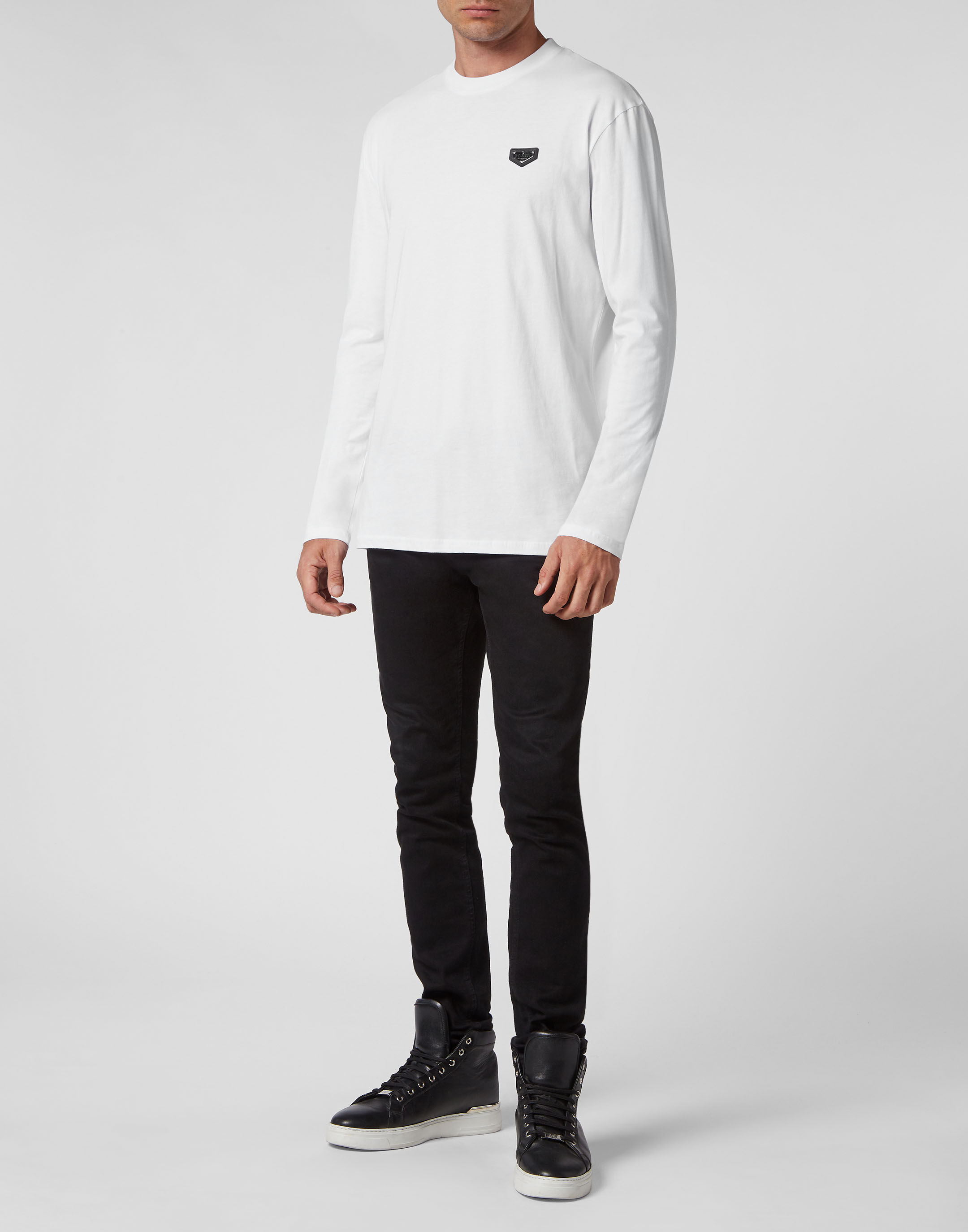 T shirt Round Neck LS Philipp Plein Outlet