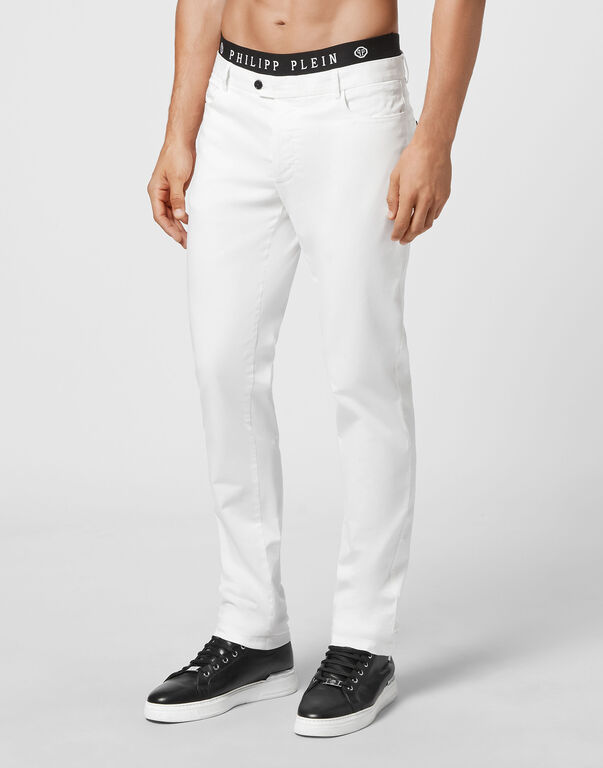 Cotton Long Trousers Chinos fit Iconic Plein