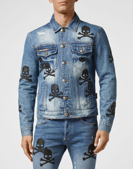 Denim Jacket Skull