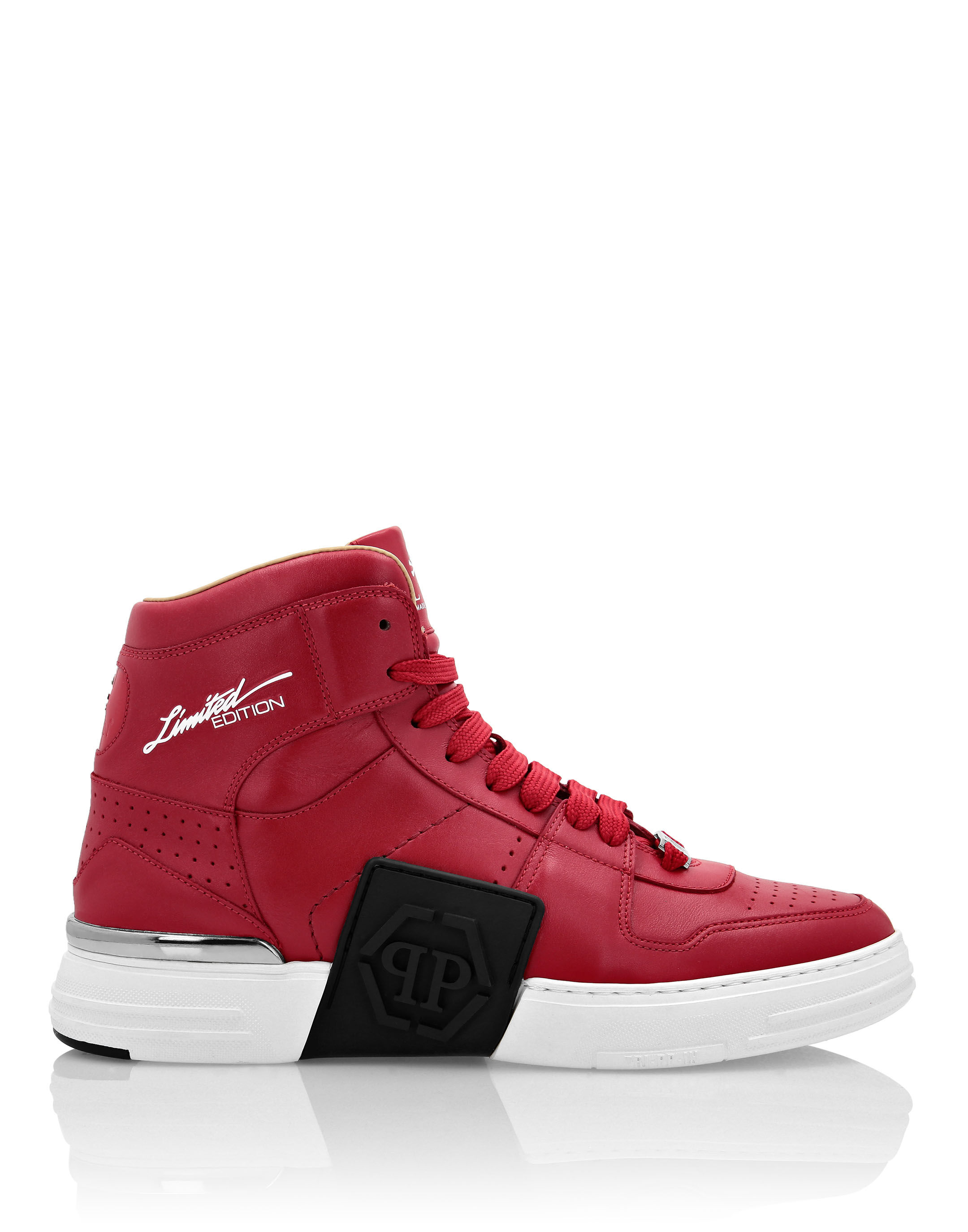 HI TOP SNEAKERS NOTORIOUS KICK LEATHER HEXAGON Philipp Plein Outlet