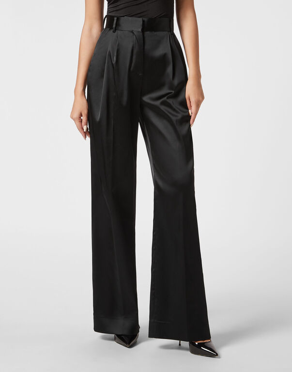 Satin Stretch Man Fit Trousers Sartorial