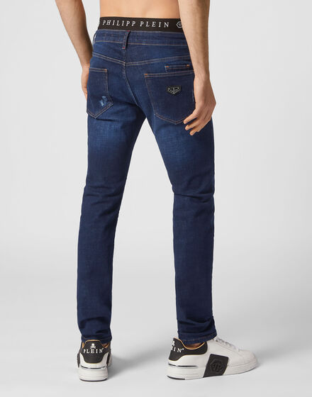 Denim Trousers Super Straight Cut Basic
