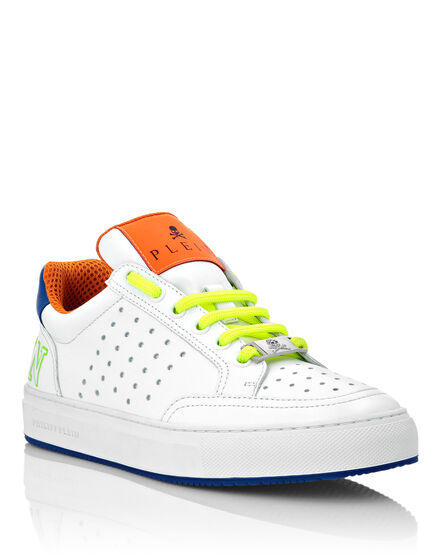 Multicolor Leather Lo-Top Sneakers Fluo