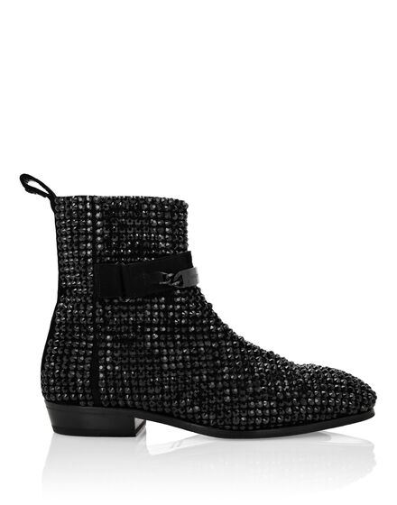 Suede Flat Boots Stones Suede Flat Boots Stones