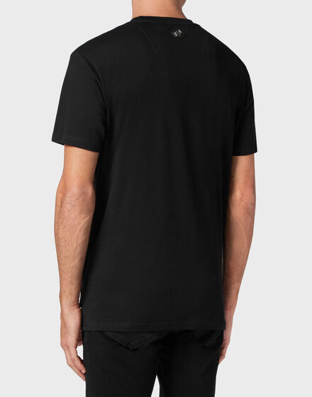 T-shirt Round Neck SS Spray Effect Print Philipp Plein TM