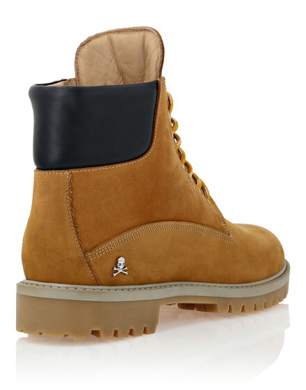 Nabuk Low Flat Boots