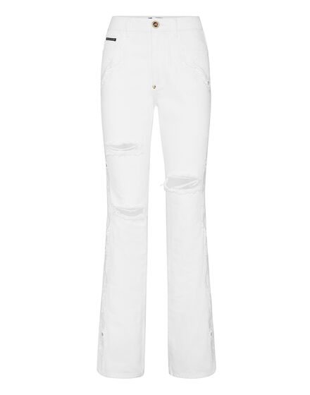 Denim High Waisted Flare Baroque