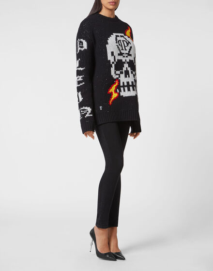 Round Neck Pullover LS Skull Round Neck Pullover LS Skull