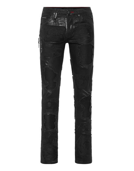 Denim Rock Star Trousers Patches