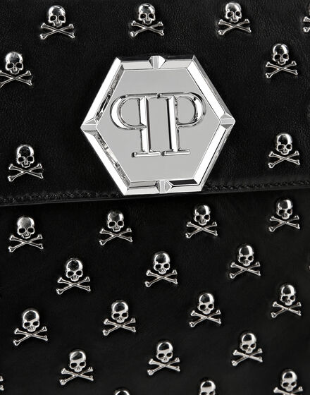 MEDIUM HANDBAG SUPERHEROINE SKULL & BONES