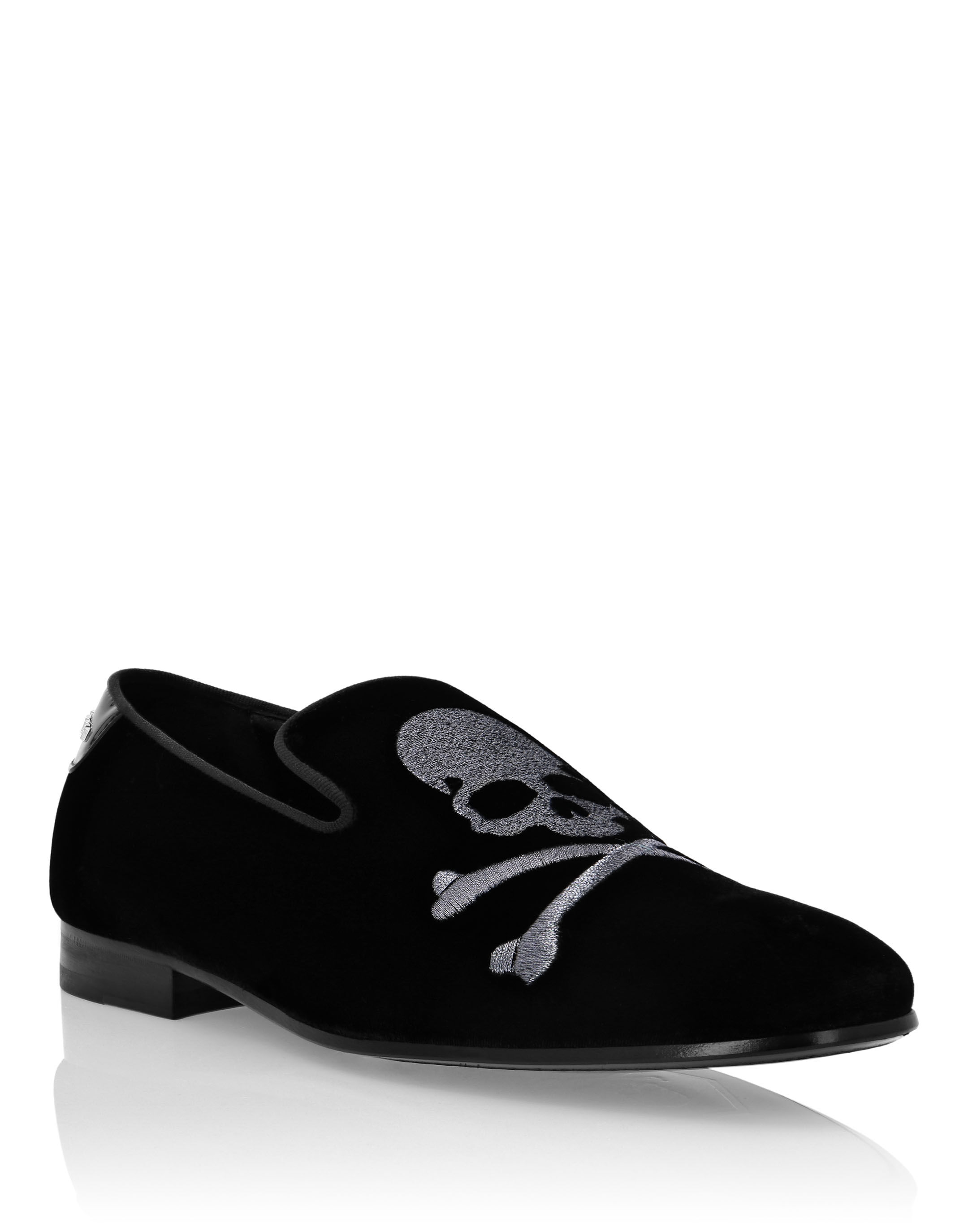 Velvet Loafers Skull Philipp Plein Outlet