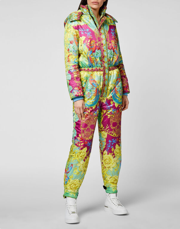 Nylon Ski jumpsuit print New Baroque