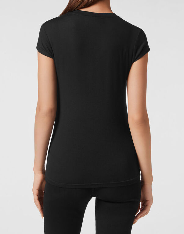 T-shirt Round Neck Sexy Pure Fit Hexagon