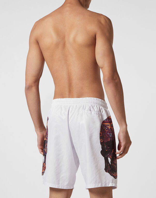 Swimwear Boxer Paisley Skull