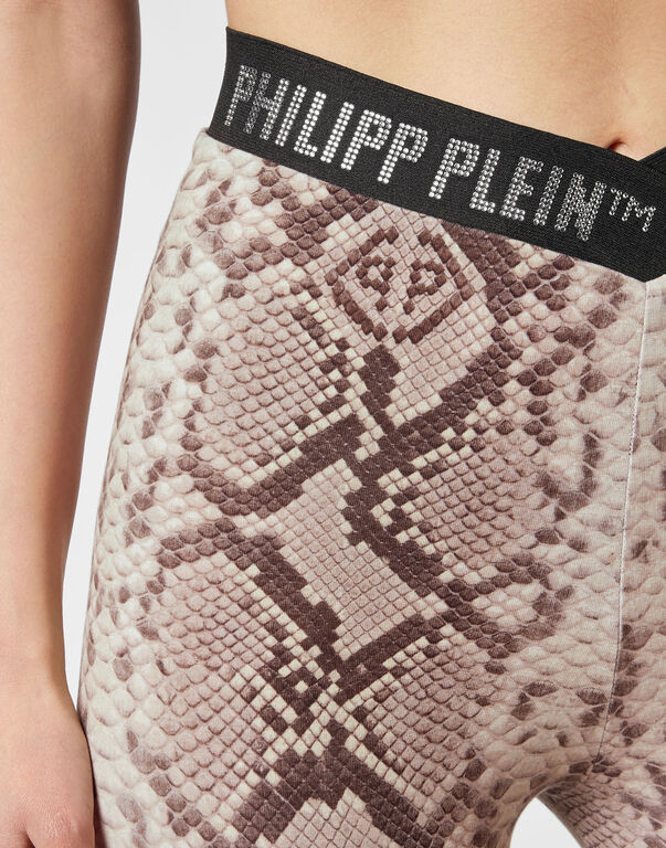 Philipp Plein Python-Print Pyjama Set - Neutrals