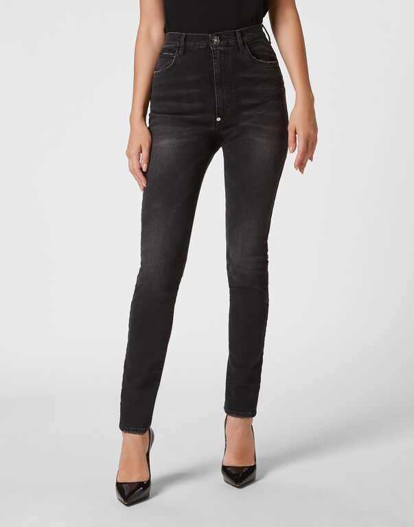 Denim Trousers Super High Waist Jegging