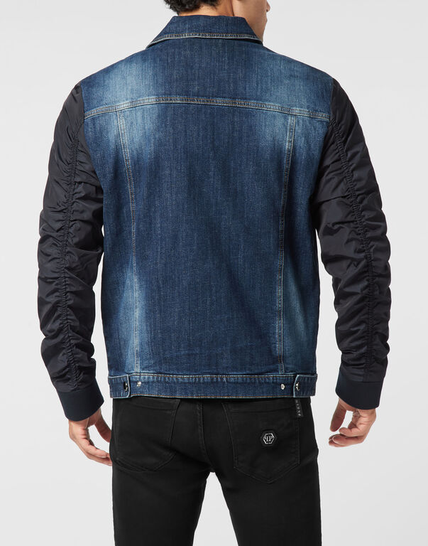 Composed Denim Zip Jacket College Composed Denim Zip Jacket College