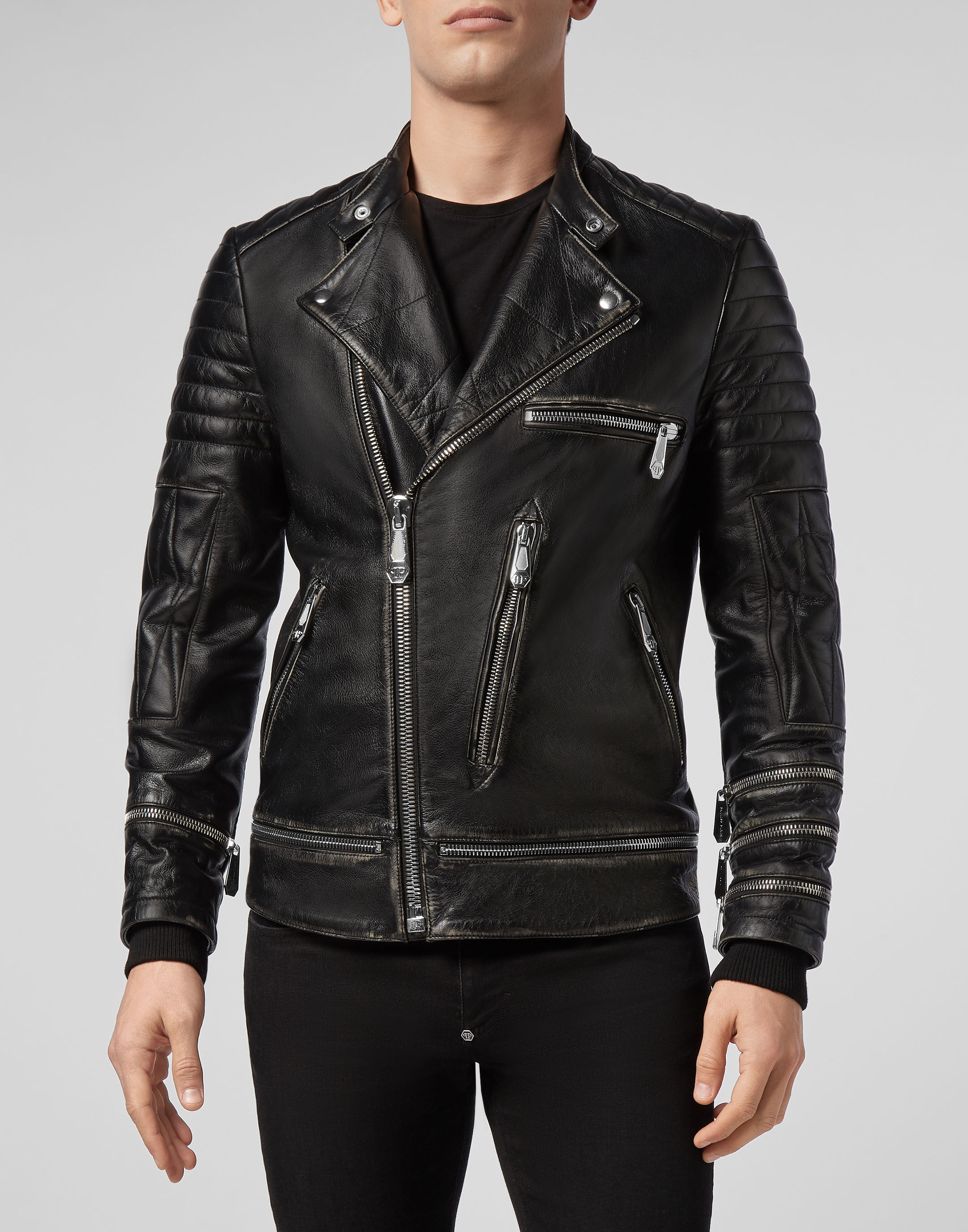 Iconic mens top leather jacket