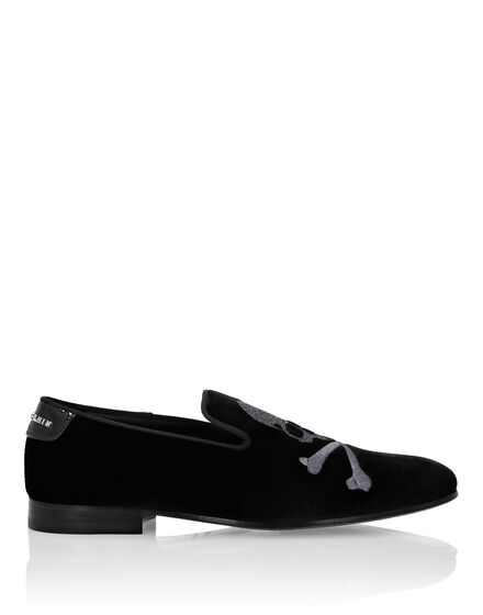 Velvet Loafers Skull