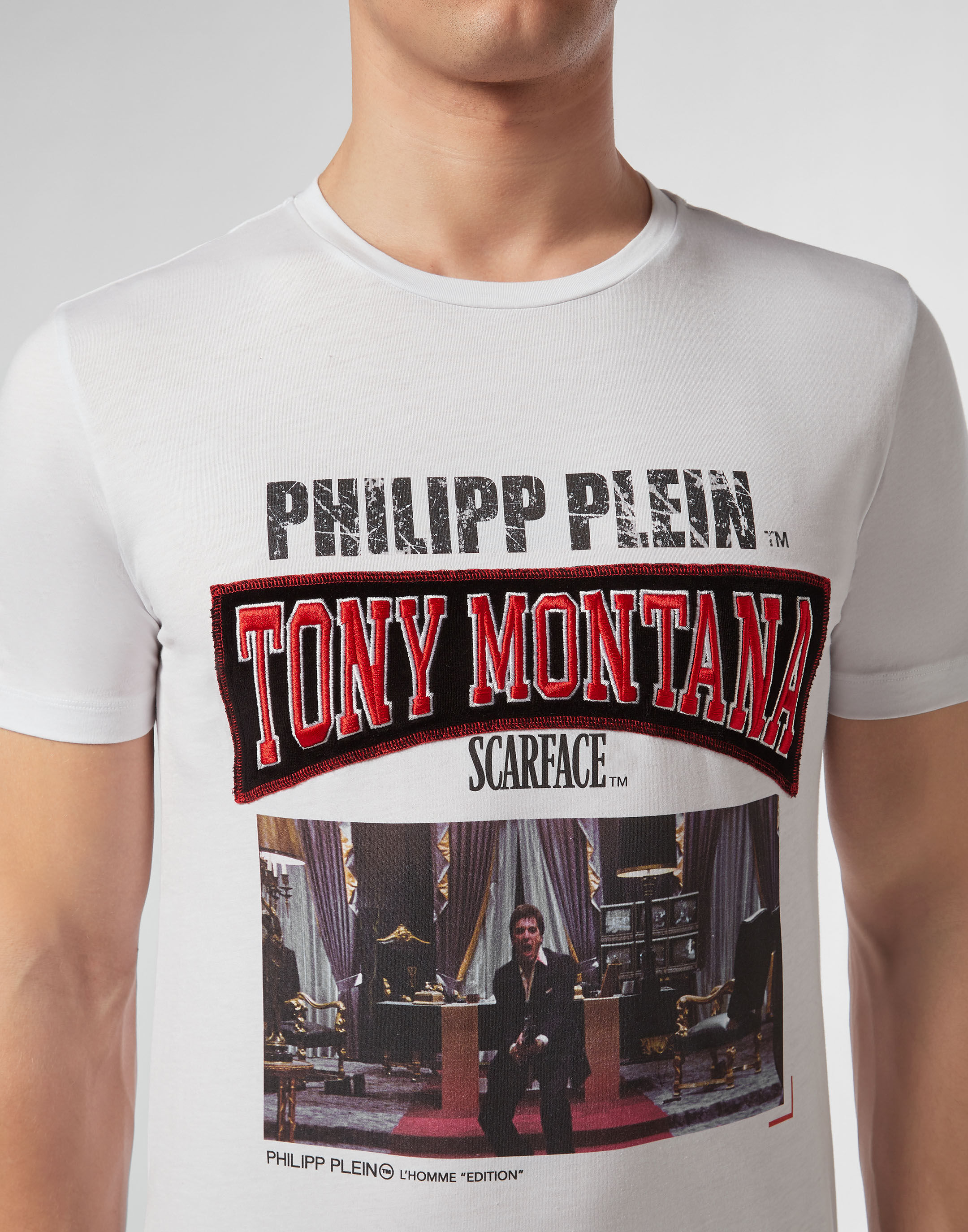 T shirt Round Neck SS Scarface Philipp Plein Outlet