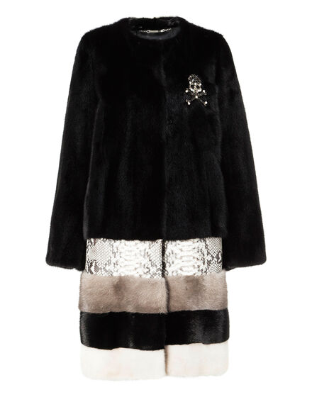 Fur Coat Short Amarant One