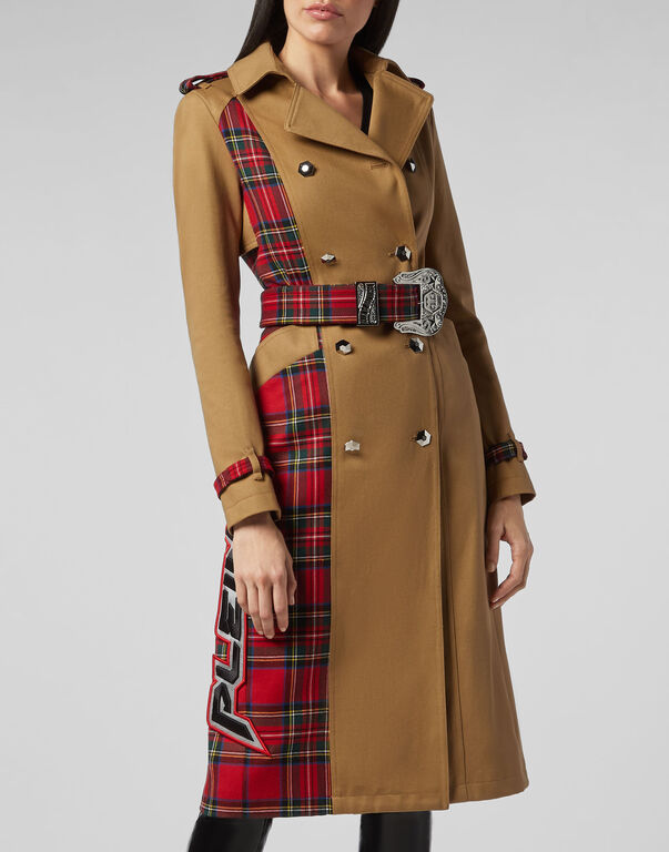 Trench coat Tartan