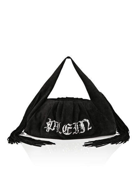Suede Large Handle Bag Gothic Plein