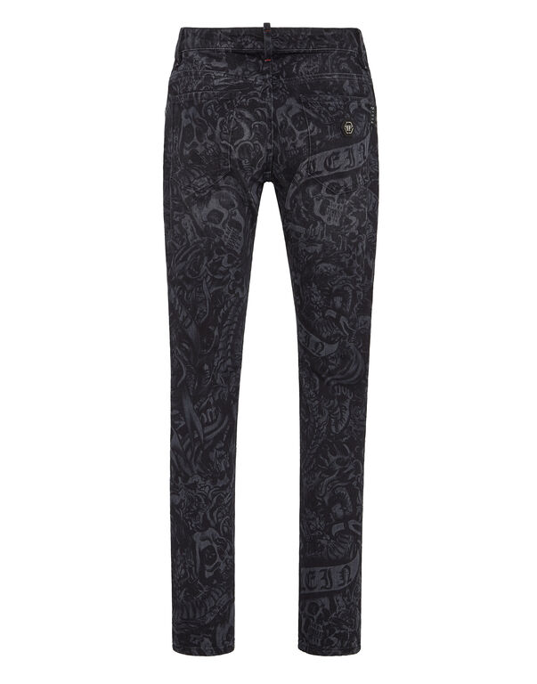 Denim Trousers Super Straight Cut Tattoo