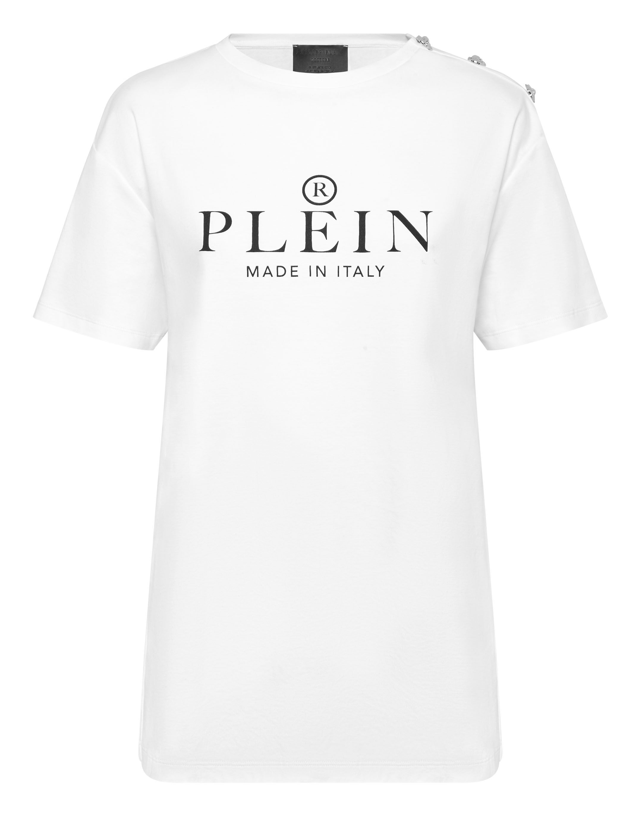 Tシャツ・カットソー PHILIPP PLEIN Men T Shirts MTK6187 WHITE T-shirt Man Fit Philipp Plein TM | Philipp Plein Outlet