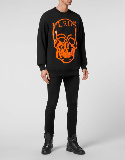 Sweatshirt LS Skull and Plein