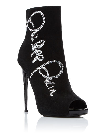 bootie high heels Crystal Plein
