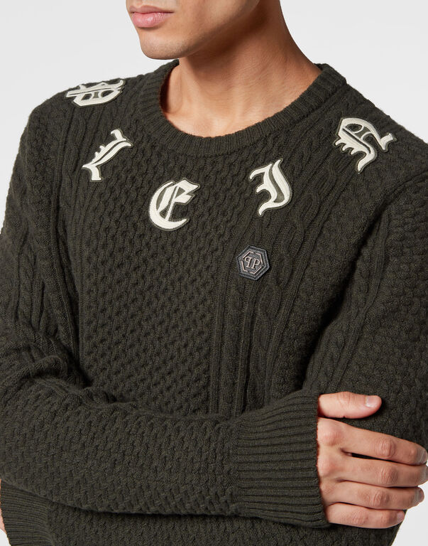 Wool & Cashemere Pullover Round Neck LS