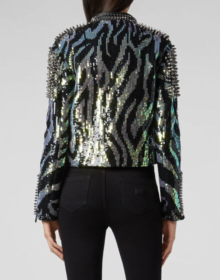 Leather Biker Zebra