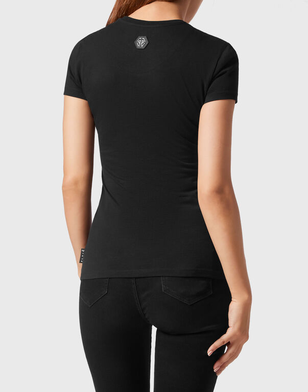 T-shirt Round Neck Sexy Pure Fit Hexagon