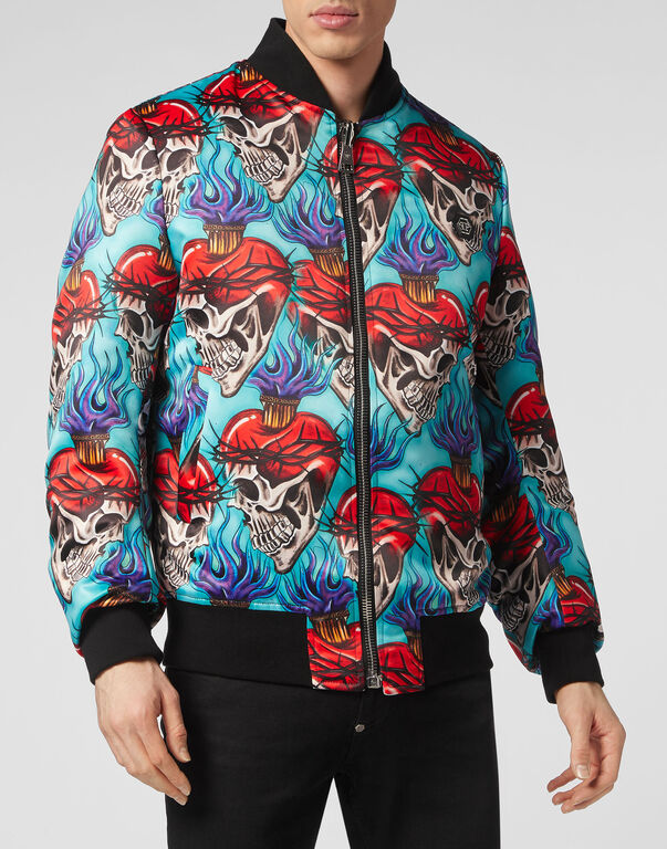 Satin Bomber Love Tattoo