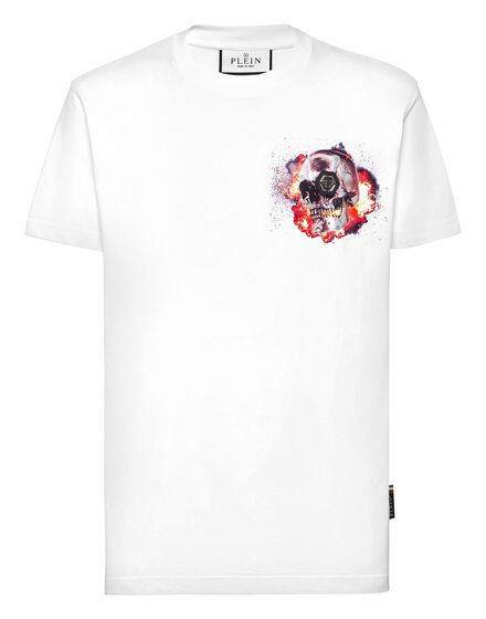 T-shirt Round Neck SS Skull on fire