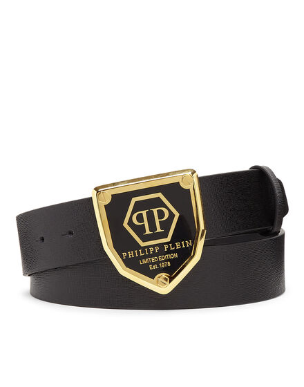 Leather Belt Hexagon