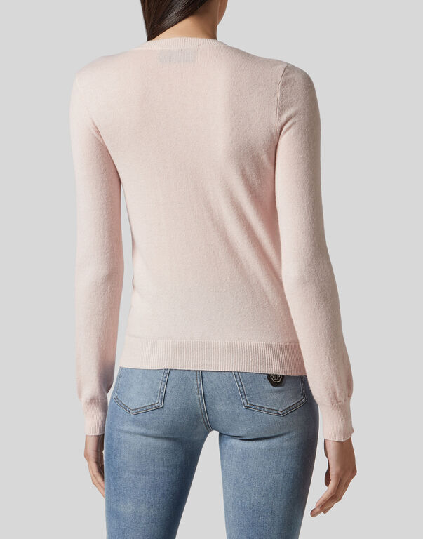 Pullover Round Neck LS Skull