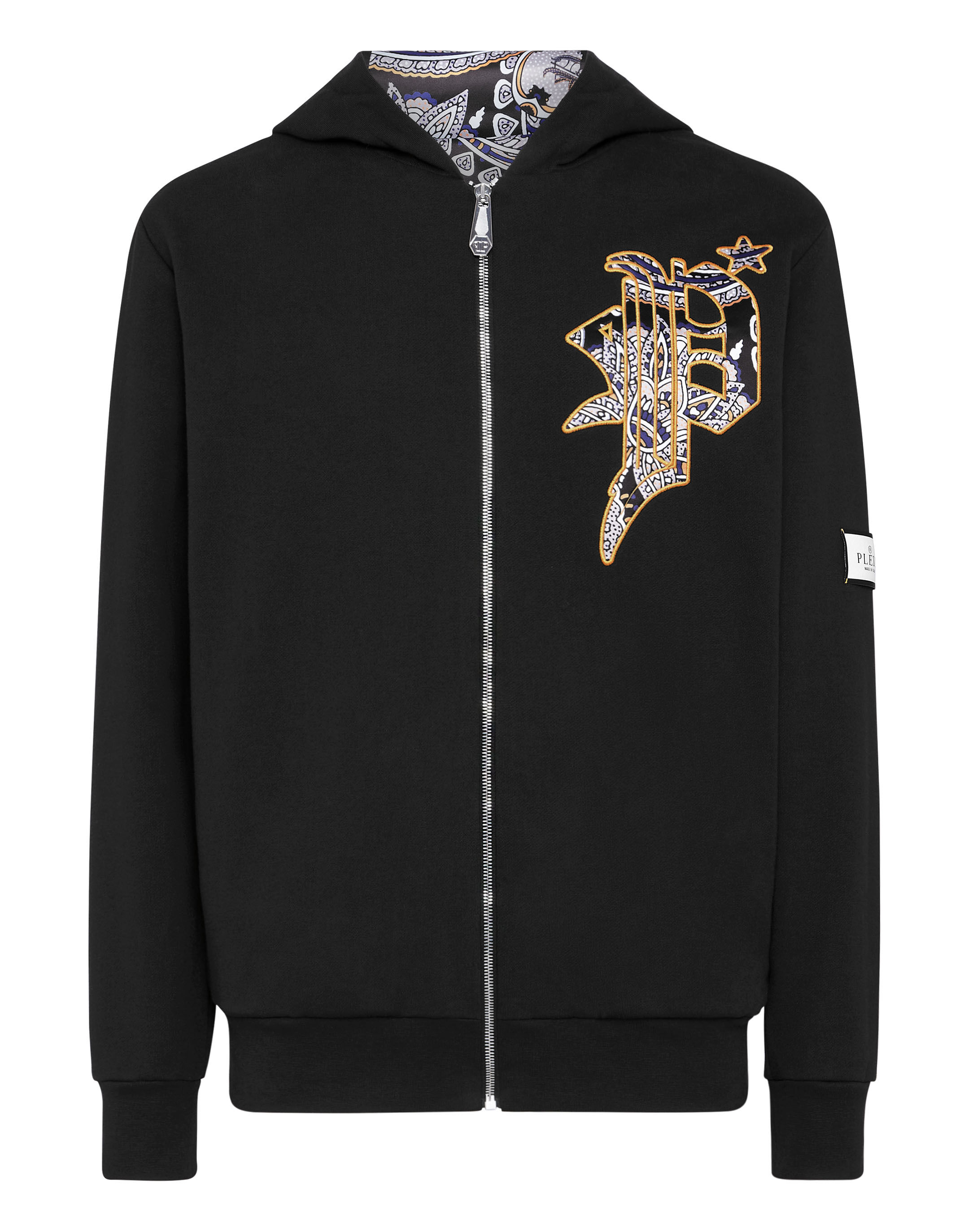 Satin Hoodie Sweatjacket Paisley Gothic Plein Philipp Plein Outlet