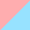 rose / light blue