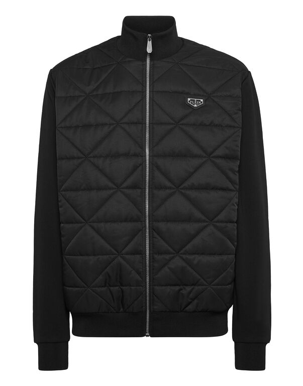 Fleece and Nylon Padded Jacket