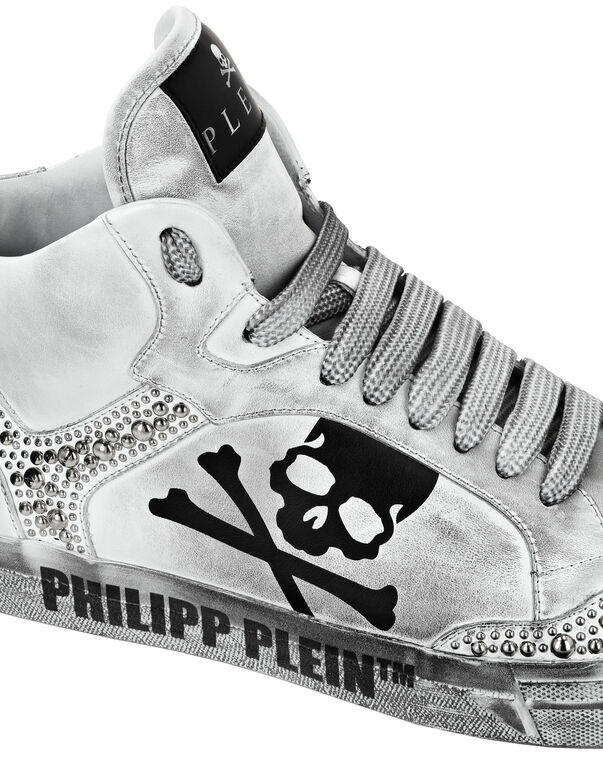 Nappa Leather Hi-Top Sneakers Studs Retrokickz TM