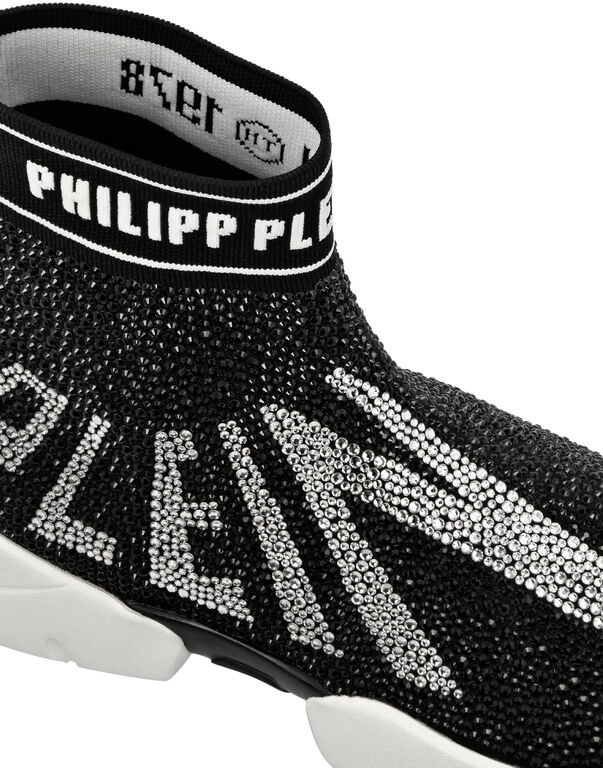 Hi-Top Sneakers Crystal Plein