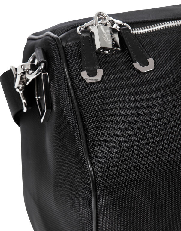 Messenger Bags  Fendi Mens Fendi Pack Medium Pouch Black Nylon