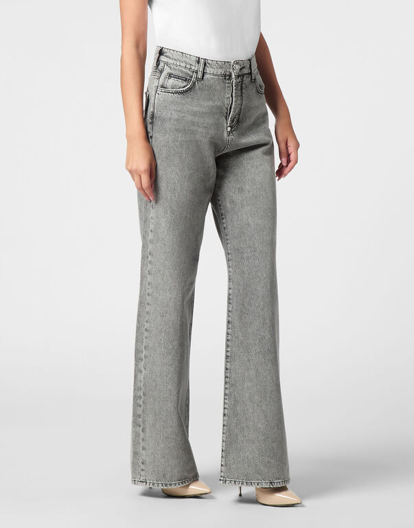 Denim Skater Fit Trousers