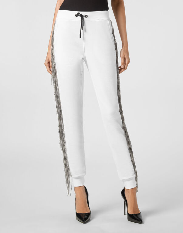 Jogging Trousers Crystal Fringe