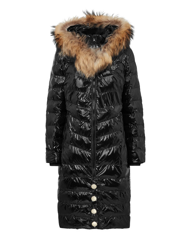 Nylon Long Down Jacket Nylon Long Down Jacket