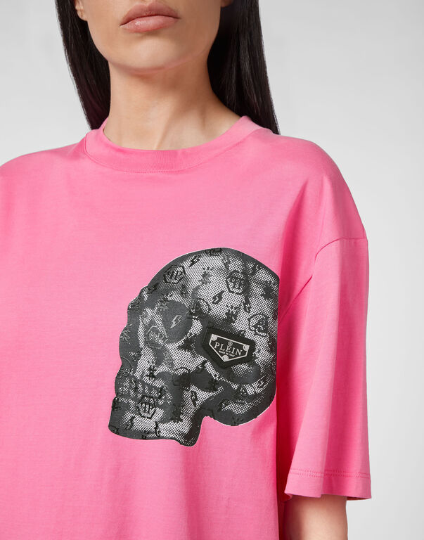 T-shirt Round Neck SS print Skull