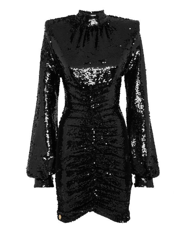 Midi Dress with Crystals
